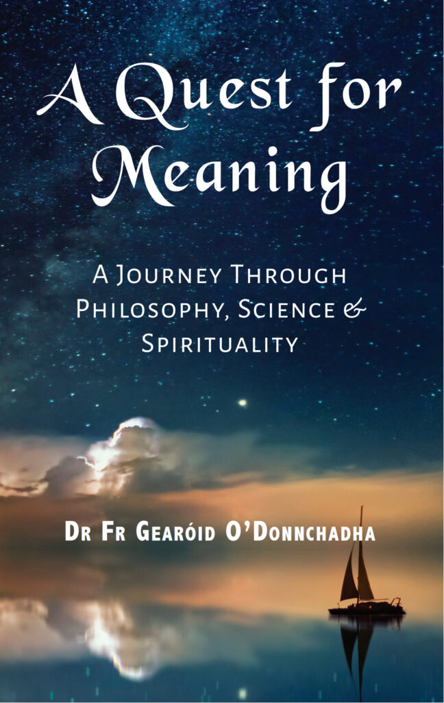 Cover of Quest for Meaning, edited and designed by JM Agency, published by Orpen Press.